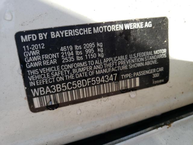 Photo 10 from auction – 2013 BMW 328 XI SUL with VIN WBA3B5C58DF594347