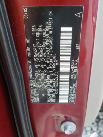 Photo 10 from auction – 2006 TOYOTA SEQUOIA SR with VIN 5TDZT34A06S264540