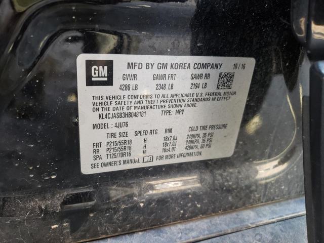Photo 10 from auction – 2017 BUICK ENCORE with VIN KL4CJASB3HB048181