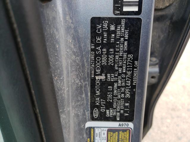 Photo 10 from auction – 2017 KIA FORTE LX with VIN 3KPFL4A77HE117758
