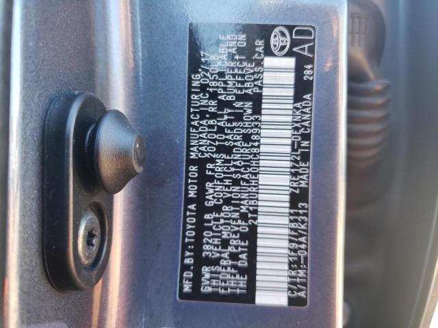 Photo 10 from auction – 2017 TOYOTA COROLLA L with VIN 2T1BURHE0HC848933