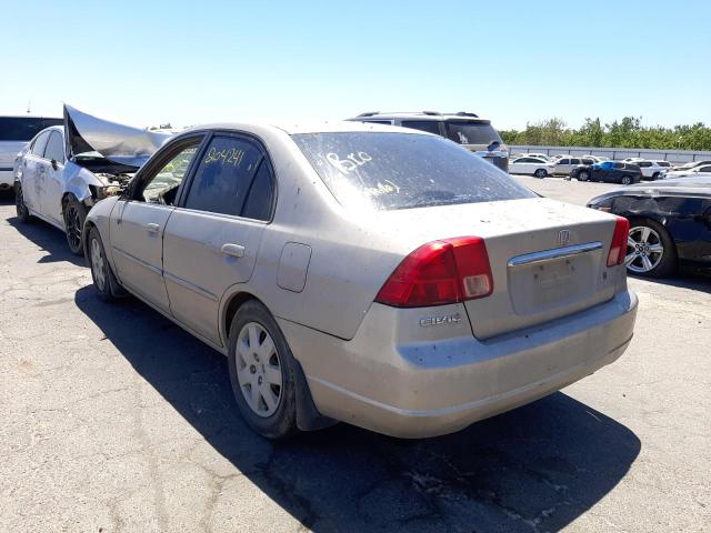 Photo 3 from auction – 2002 HONDA CIVIC EX with VIN 2HGES26782H523671