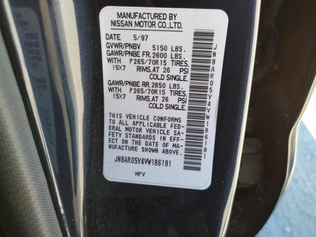 Photo 10 from auction – 1997 NISSAN PATHFINDER with VIN JN8AR05Y4VW186191