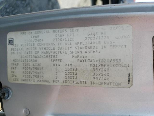 Photo 10 from auction – 1995 CHEVROLET BLAZER with VIN 1GNDT13WXSK188782