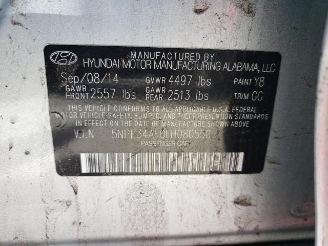 Photo 10 from auction – 2015 HYUNDAI SONATA SPO with VIN 5NPE34AF0FH080550