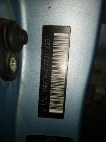 Photo 10 from auction – 2007 HYUNDAI ACCENT GLS with VIN KMHCN46C77U112252