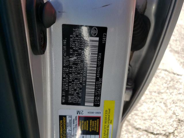 Photo 10 from auction – 2010 TOYOTA CAMRY BASE with VIN 4T1BF3EK8AU062593