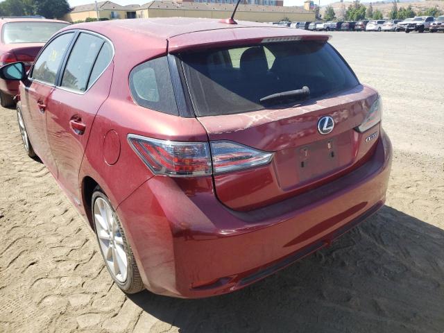 Photo 3 from auction – 2012 LEXUS CT 200 with VIN JTHKD5BH9C2119735