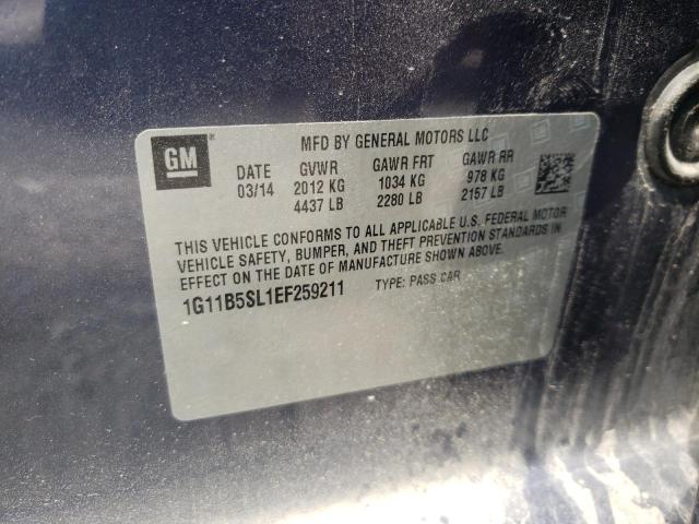 Photo 10 from auction – 2014 CHEVROLET MALIBU LS with VIN 1G11B5SL1EF259211