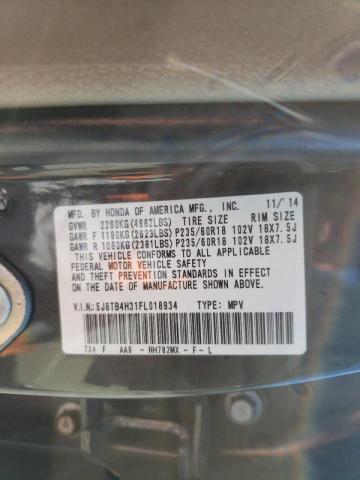 Photo 10 from auction – 2015 ACURA RDX with VIN 5J8TB4H31FL018934