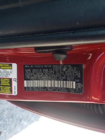 Photo 10 from auction – 2010 TOYOTA COROLLA BA with VIN 2T1BU4EE7AC474138