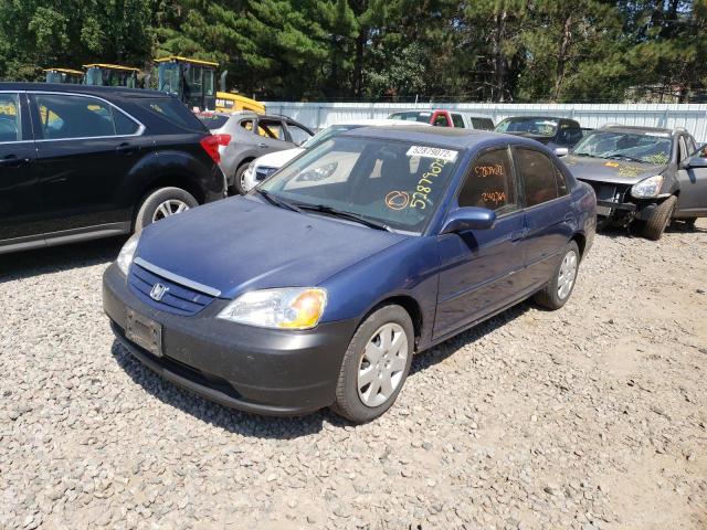 Photo 2 from auction – 2002 HONDA CIVIC EX with VIN 2HGES26742H604554