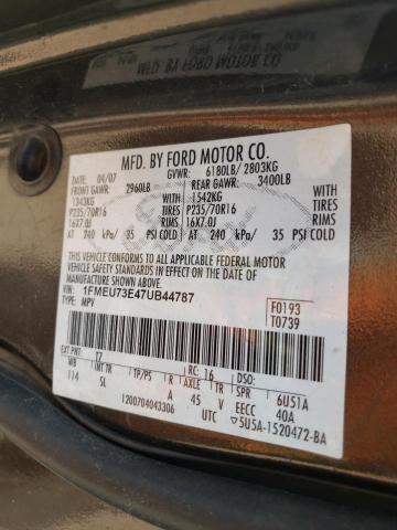Photo 10 from auction – 2007 FORD EXPLORER X with VIN 1FMEU73E47UB44787