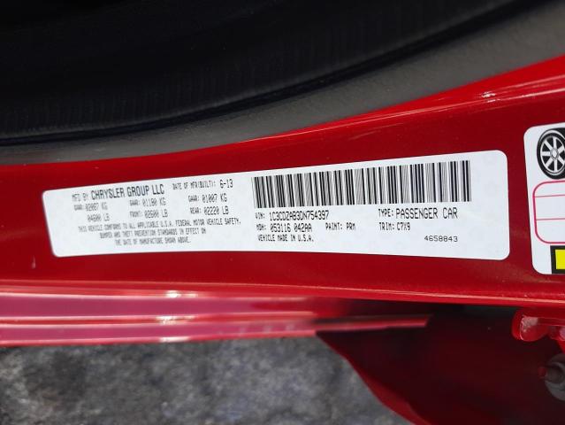 Photo 10 from auction – 2013 DODGE AVENGER SE with VIN 1C3CDZAB3DN754397
