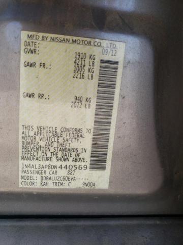 Photo 10 from auction – 2013 NISSAN ALTIMA 2.5 with VIN 1N4AL3AP8DN440569