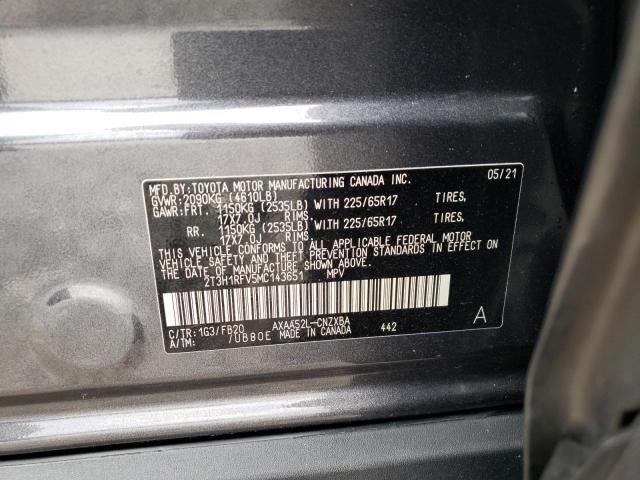 Photo 10 from auction – 2021 TOYOTA RAV4 LE with VIN 2T3H1RFV5MC143651