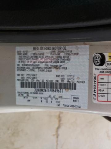 Photo 10 from auction – 2007 LINCOLN MKZ with VIN 3LNHM26T57R649691