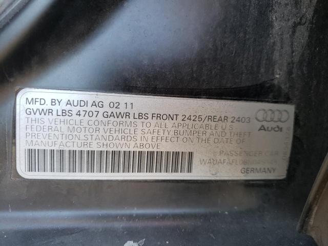 Photo 10 from auction – 2011 AUDI A4 PREMIUM with VIN WAUAFAFL0BN045145