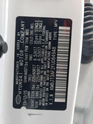 Photo 10 from auction – 2015 HYUNDAI TUCSON GLS with VIN KM8JT3AF2FU084948