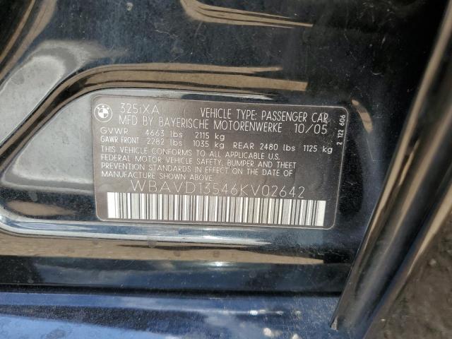 Photo 10 from auction – 2006 BMW 325 XI with VIN WBAVD13546KV02642