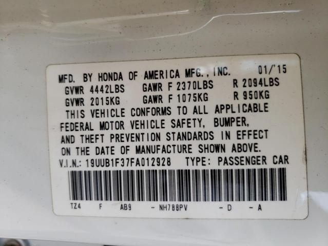 Photo 10 from auction – 2015 ACURA TLX with VIN 19UUB1F37FA012928