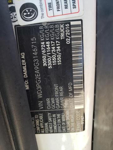 Photo 10 from auction – 2016 MERCEDES-BENZ METRIS with VIN WD3PG2EA9G3146715