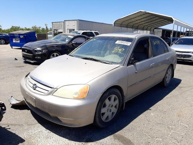 Photo 2 from auction – 2002 HONDA CIVIC EX with VIN 2HGES26782H523671