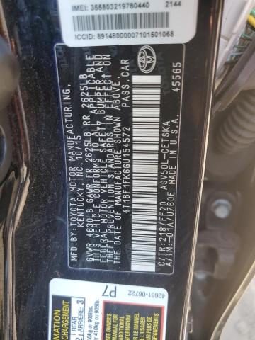 Photo 10 from auction – 2016 TOYOTA CAMRY LE with VIN 4T1BF1FK6GU154572