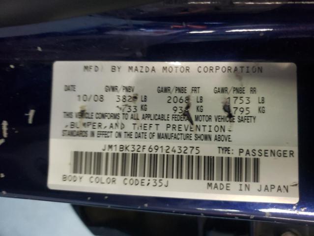 Photo 10 from auction – 2009 MAZDA 3 I with VIN JM1BK32F691243275