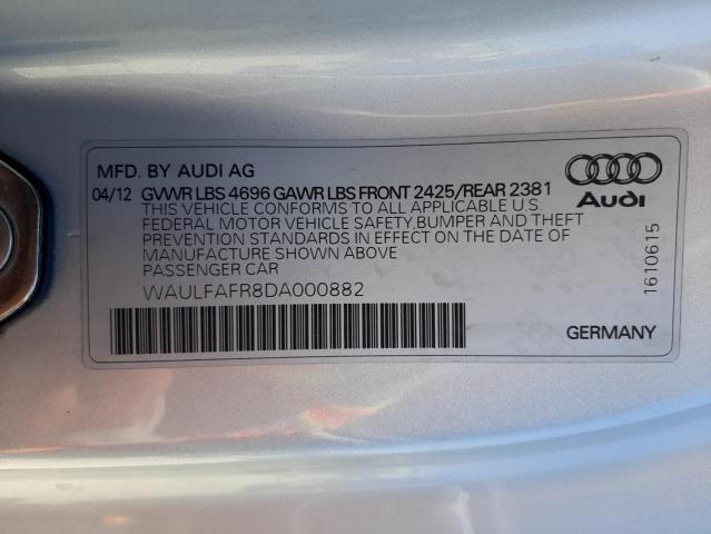 Photo 10 from auction – 2013 AUDI A5 PREMIUM with VIN WAULFAFR8DA000882