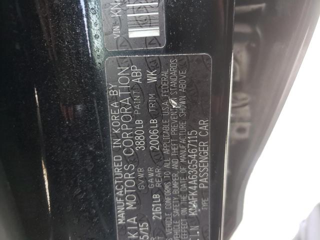 Photo 10 from auction – 2016 KIA FORTE LX with VIN KNAFK4A63G5467115