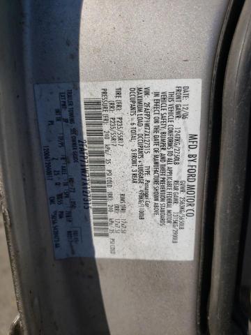 Photo 10 from auction – 2007 FORD CROWN VICT with VIN 2FAFP71W77X127315