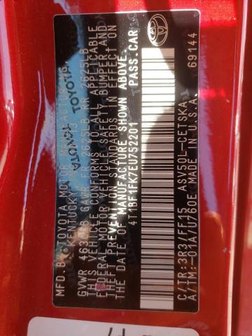 Photo 10 from auction – 2014 TOYOTA CAMRY L with VIN 4T1BF1FK7EU752201