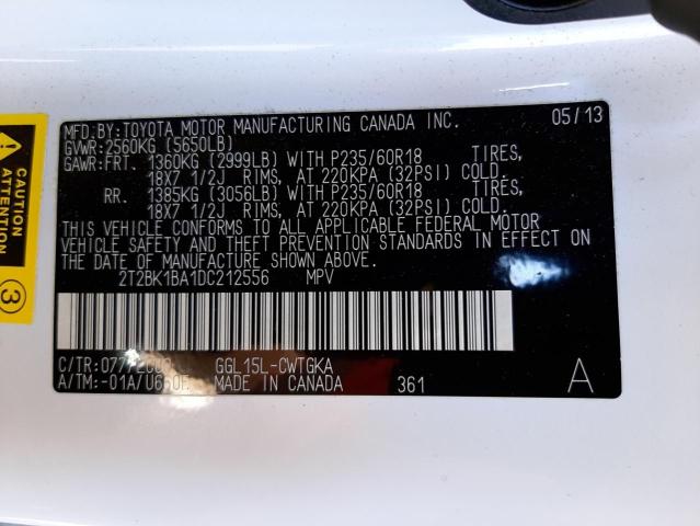 Photo 10 from auction – 2013 LEXUS RX 350 BAS with VIN 2T2BK1BA1DC212556