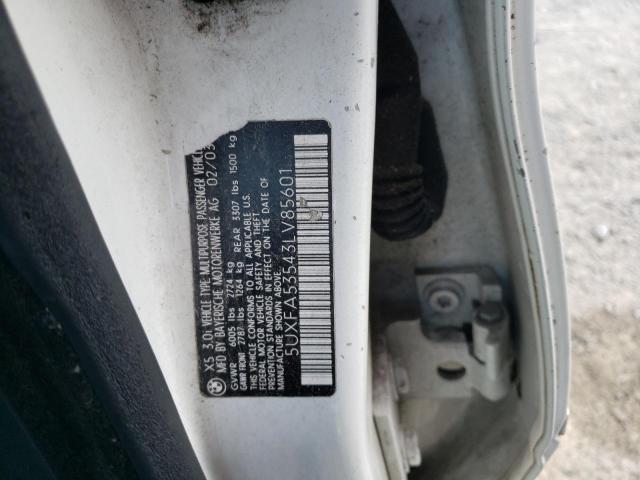 Photo 10 from auction – 2003 BMW X5 3.0I with VIN 5UXFA53543LV85601