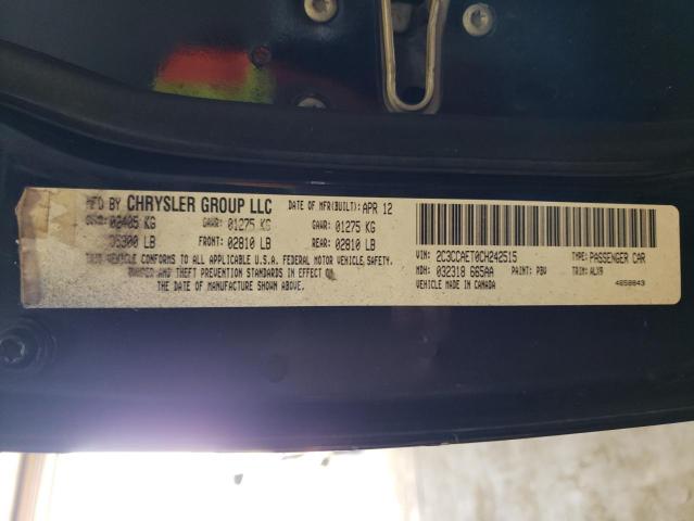 Photo 10 from auction – 2012 CHRYSLER 300C with VIN 2C3CCAET0CH242515