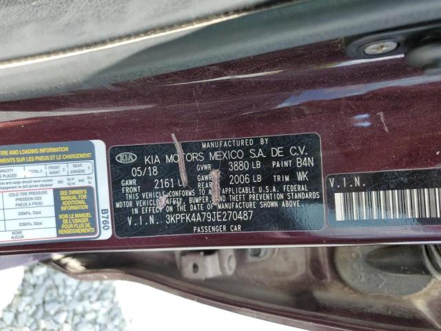 Photo 10 from auction – 2018 KIA FORTE LX with VIN 3KPFK4A79JE270487