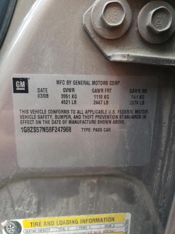 Photo 10 from auction – 2008 SATURN AURA XE with VIN 1G8ZS57N58F247968