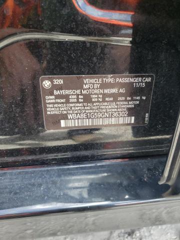 Photo 10 from auction – 2016 BMW 320 I with VIN WBA8E1G59GNT36302
