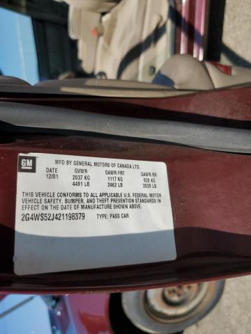 Photo 10 from auction – 2002 BUICK CENTURY CU with VIN 2G4WS52J421198379
