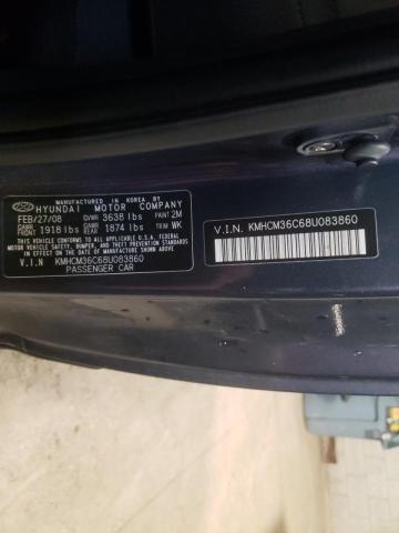 Photo 10 from auction – 2008 HYUNDAI ACCENT GS with VIN KMHCM36C68U083860