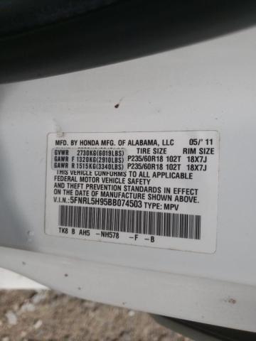 Photo 10 from auction – 2011 HONDA ODYSSEY TO with VIN 5FNRL5H95BB074503