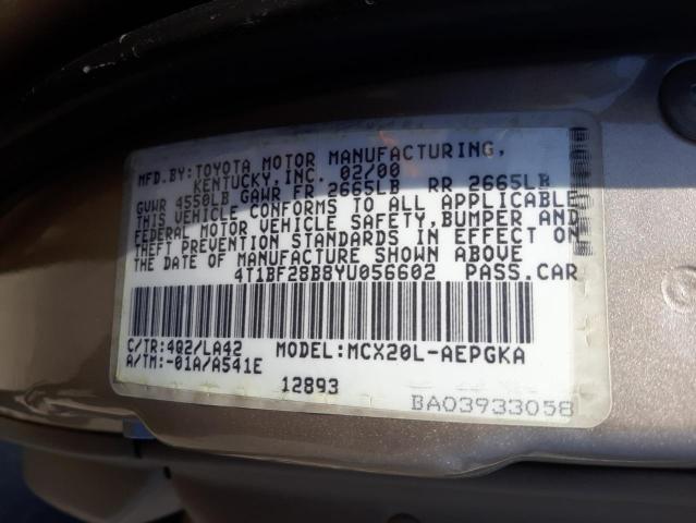 Photo 10 from auction – 2000 TOYOTA AVALON XL with VIN 4T1BF28B8YU056602