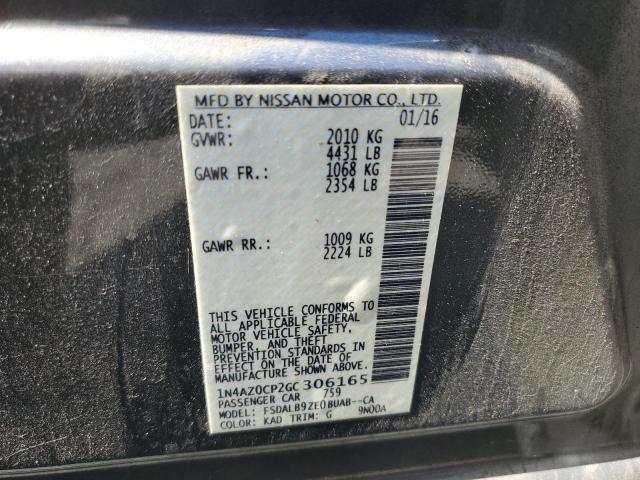 Photo 10 from auction – 2016 NISSAN LEAF S with VIN 1N4AZ0CP2GC306165