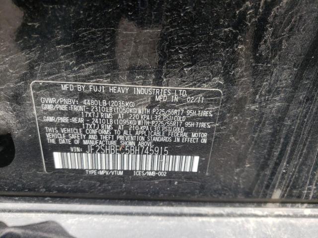 Photo 10 from auction – 2011 SUBARU FORESTER L with VIN JF2SHBEC5BH745915