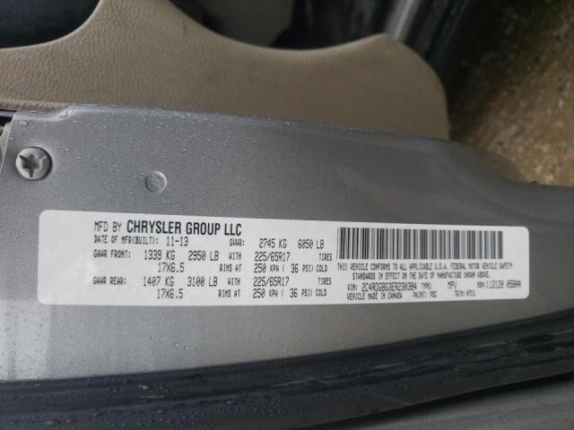 Photo 10 from auction – 2014 DODGE GRAND CARA with VIN 2C4RDGBG3ER230384