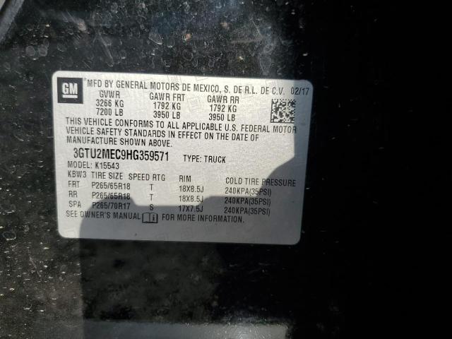 Photo 10 from auction – 2017 GMC SIERRA K15 with VIN 3GTU2MEC9HG359571