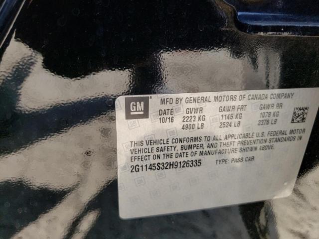 Photo 10 from auction – 2017 CHEVROLET IMPALA PRE with VIN 2G1145S32H9126335