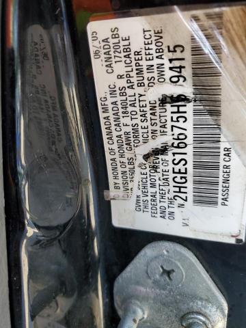 Photo 10 from auction – 2005 HONDA CIVIC LX with VIN 2HGES16675H609415