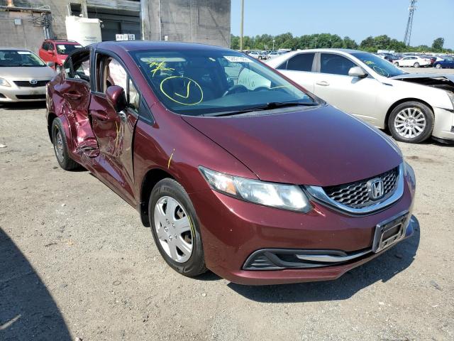 HONDA CIVIC LX 2014 with VIN 19XFB2E52EE039143 - Photo from auction